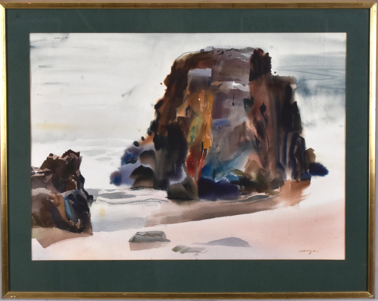 PAUL MARCEL SOUZA. Watercolor.