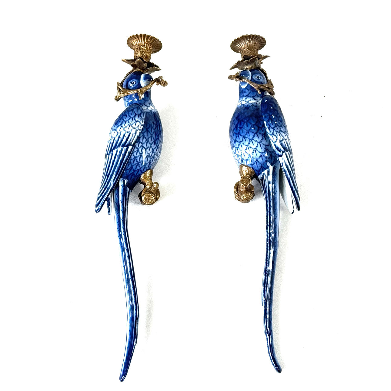 APLIQUES DE PARED ORMOLU & PORCELAIN.