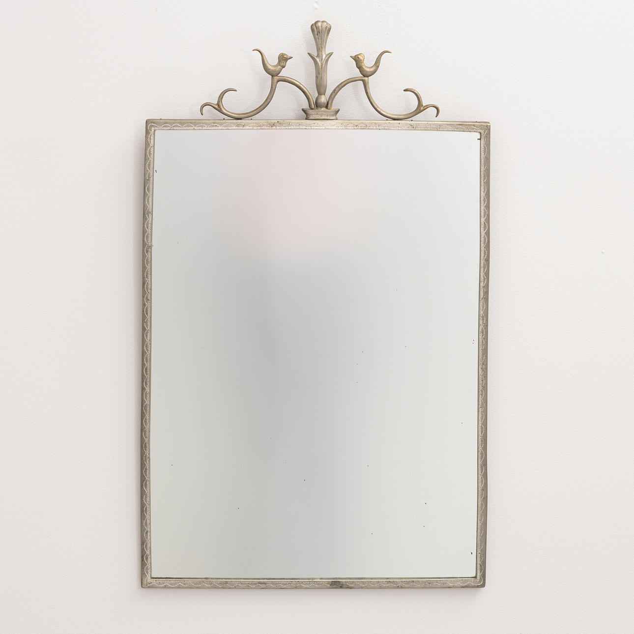 ARVID FOUGSTEDT. Mirror, pewter, signed and dated 1925.