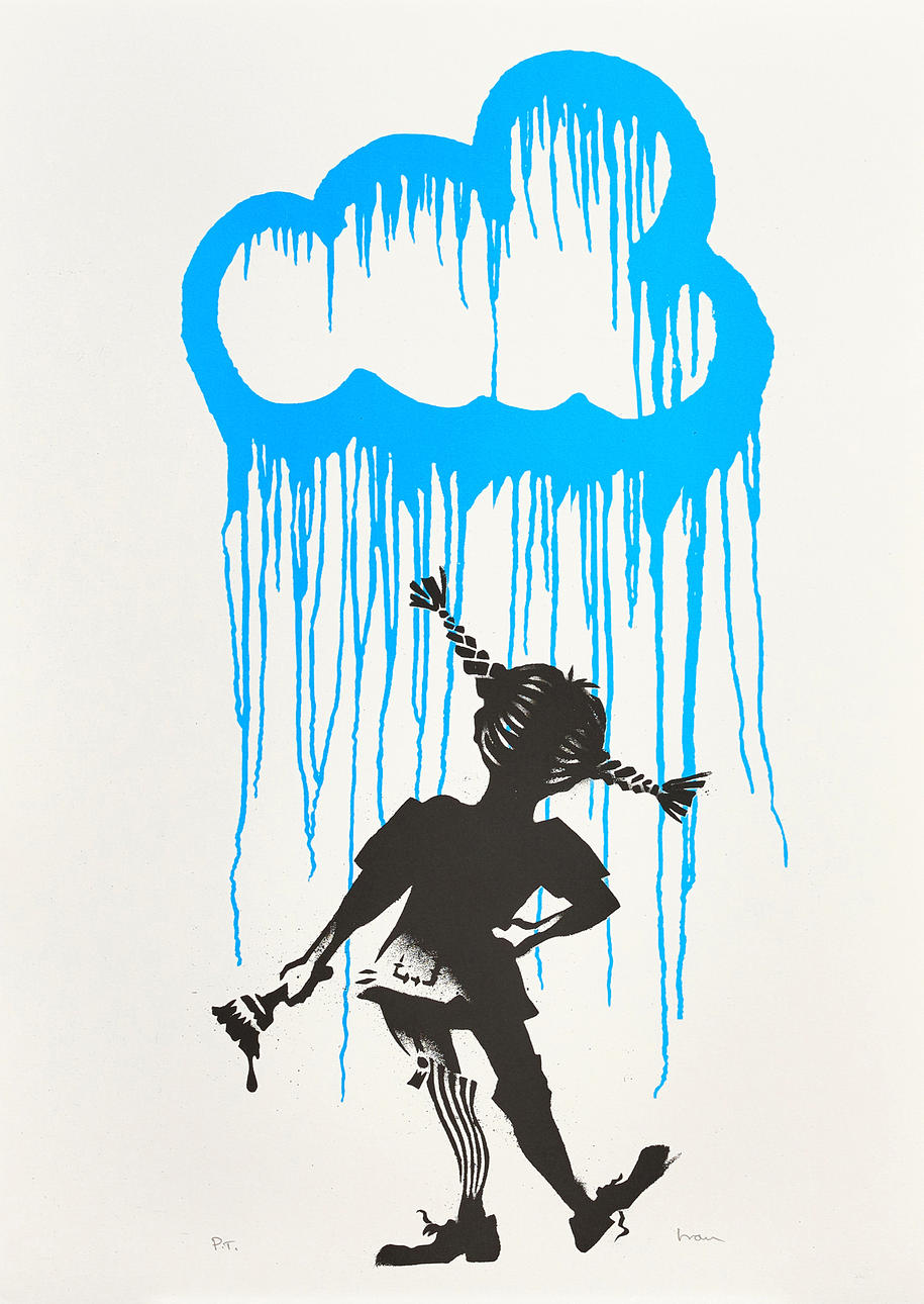 IRON (FÖDD 1973). “Dreams”, signed Iron P.T. lithography.