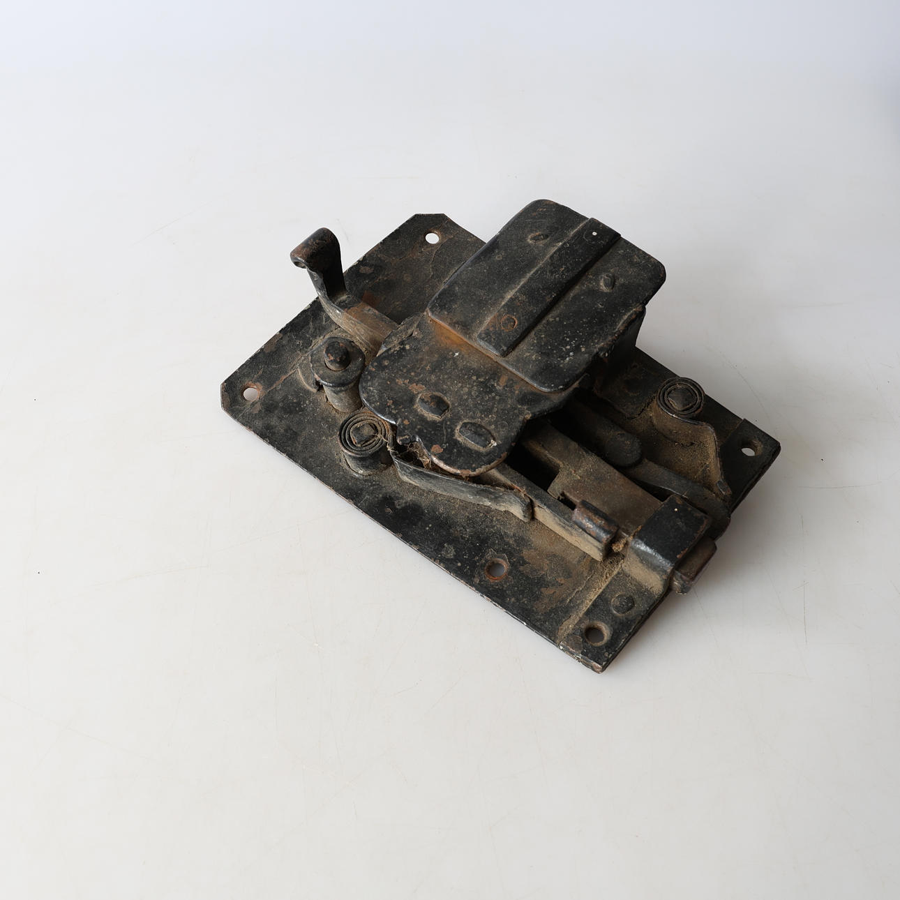 A 19th century door lock.