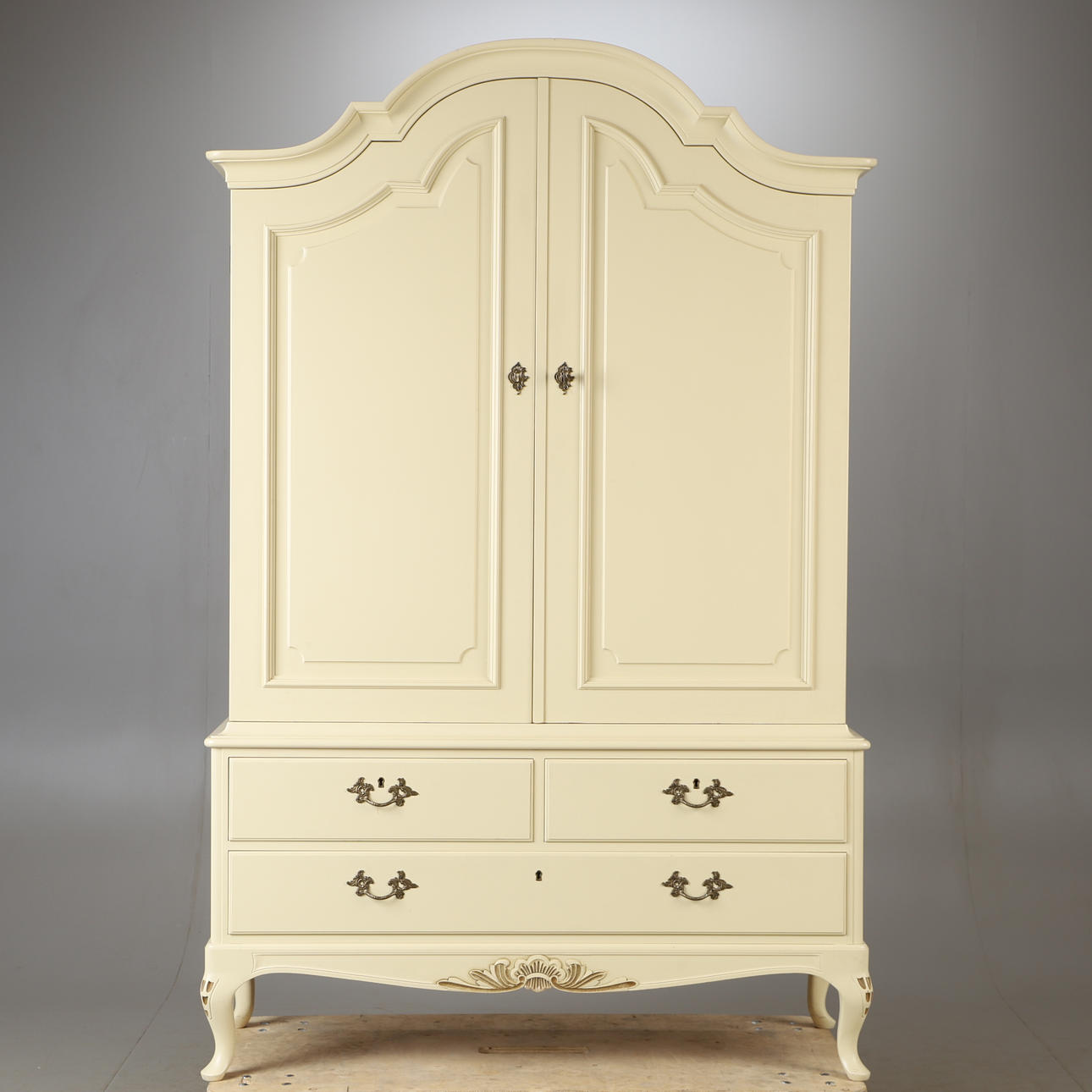 DINING CABINET, white painted, rococo style.