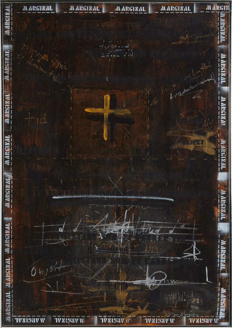 DAN NYGÅRDS (1943-2023). Composition, mixed media, signed Dan Nygårds.