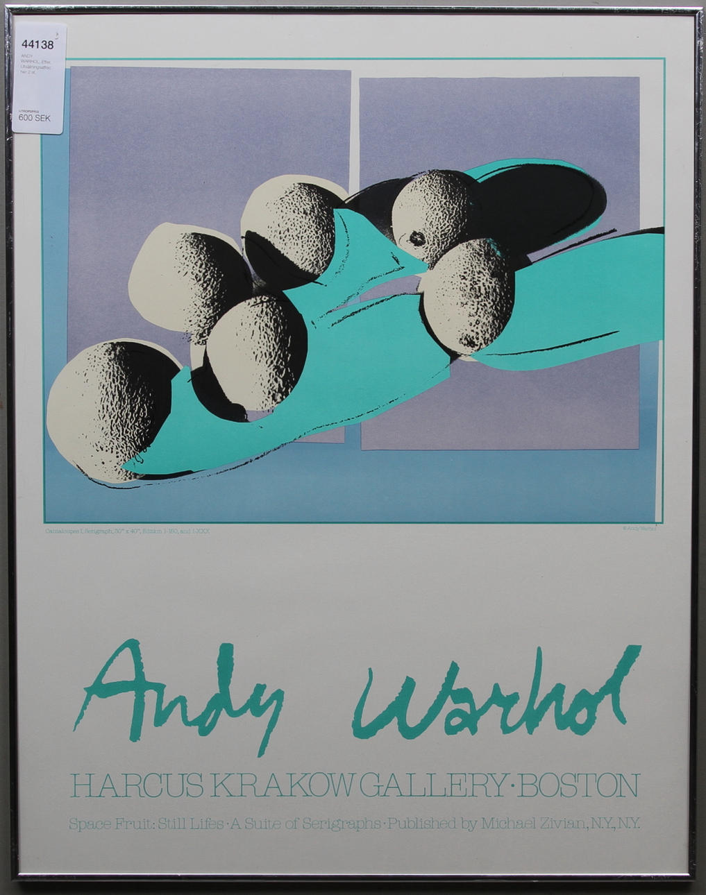 ANDY WARHOL. EFTER. Utsällningsaffischer 2 st.