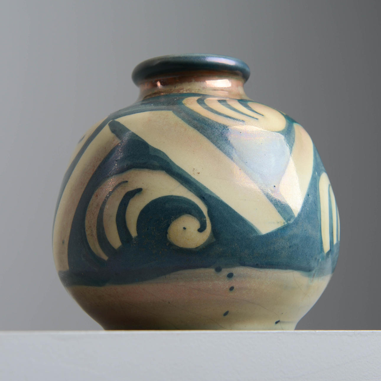 ALLAN EBELING. A unique vase, art deco, Bo Fajans, dated 1925.