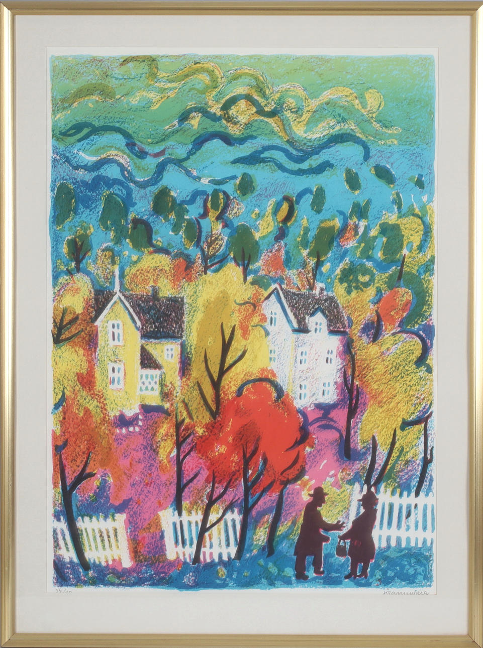 JÖRAN NYBERG. Autumn, lithograph, signed and numbered 34/150.