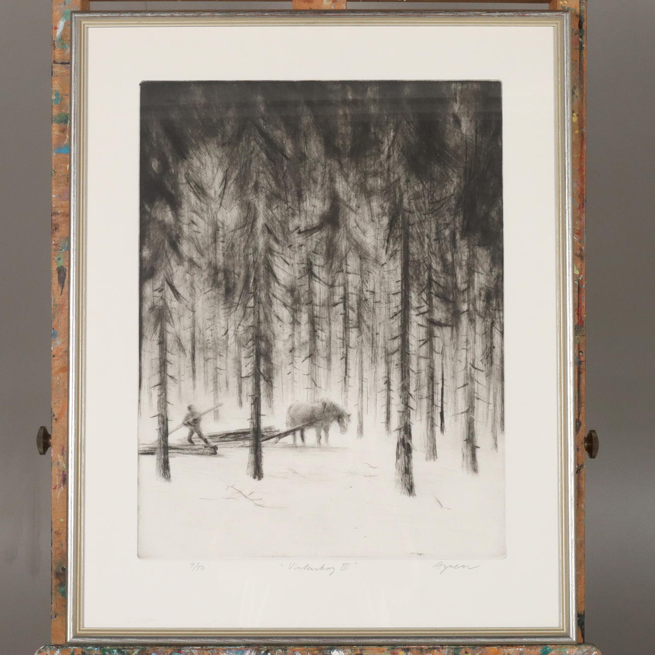 OLLE AGNELL. LITHOGRAPHY, signed and numbered.