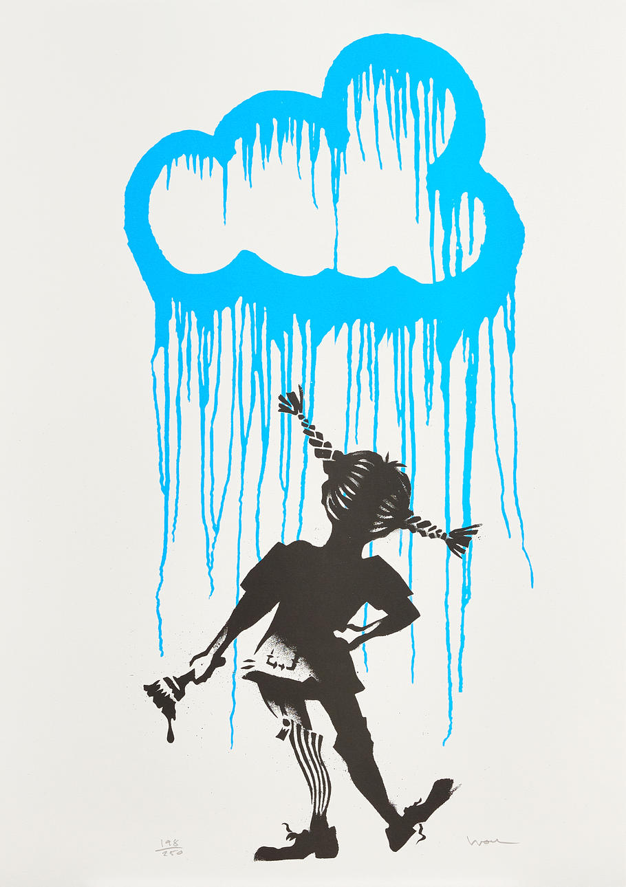 IRON (FÖDD 1973). “Dreams”, signed and numbered Iron 198/250, lithograph in colours.