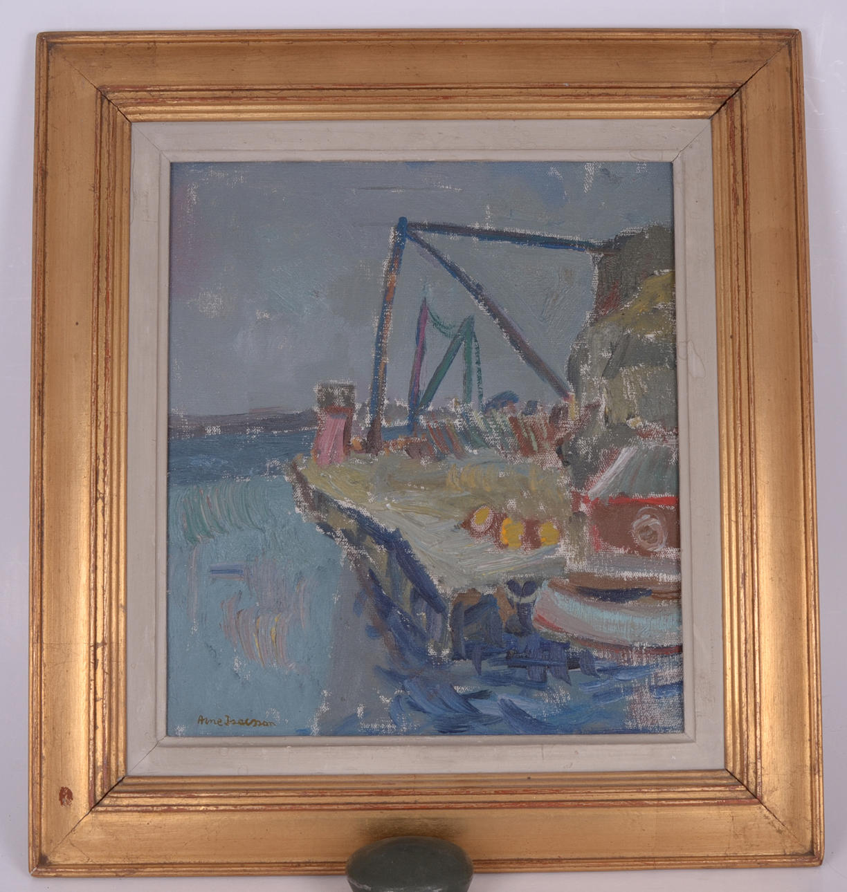 ARNE ISACSSON. Motiv från Hunnebostrand.