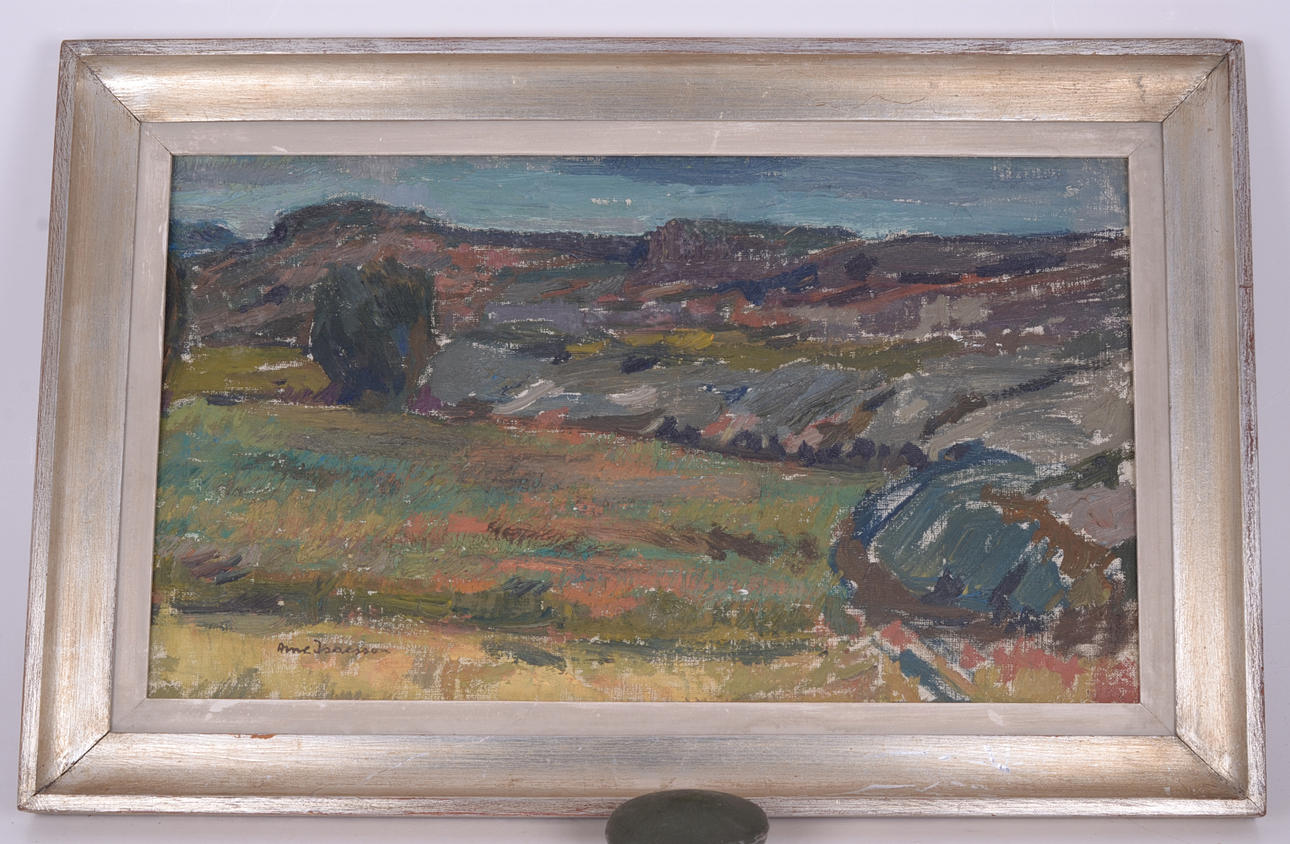 ARNE ISACSSON. olja på duk.