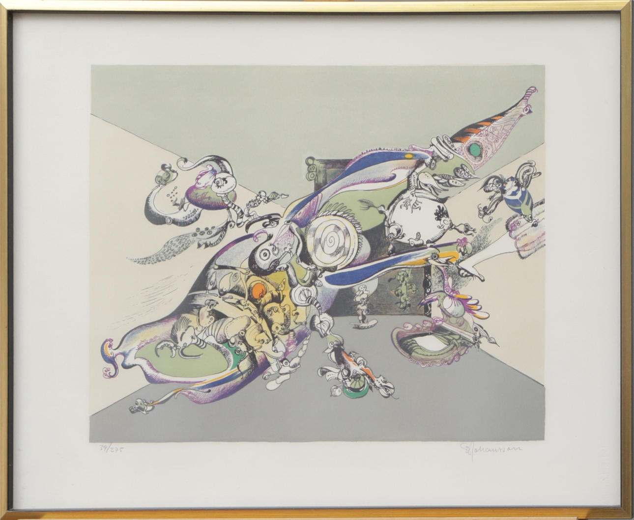 SVEN-ERIK JOHANSSON. LITO, signed.