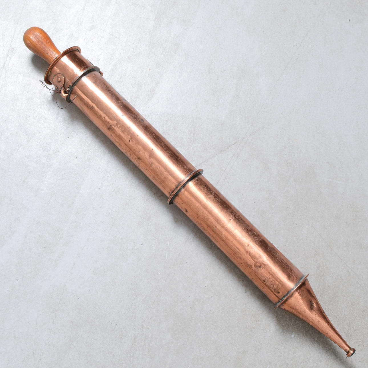 FEUERSPRITZE, Kupfer, 1800/1900.