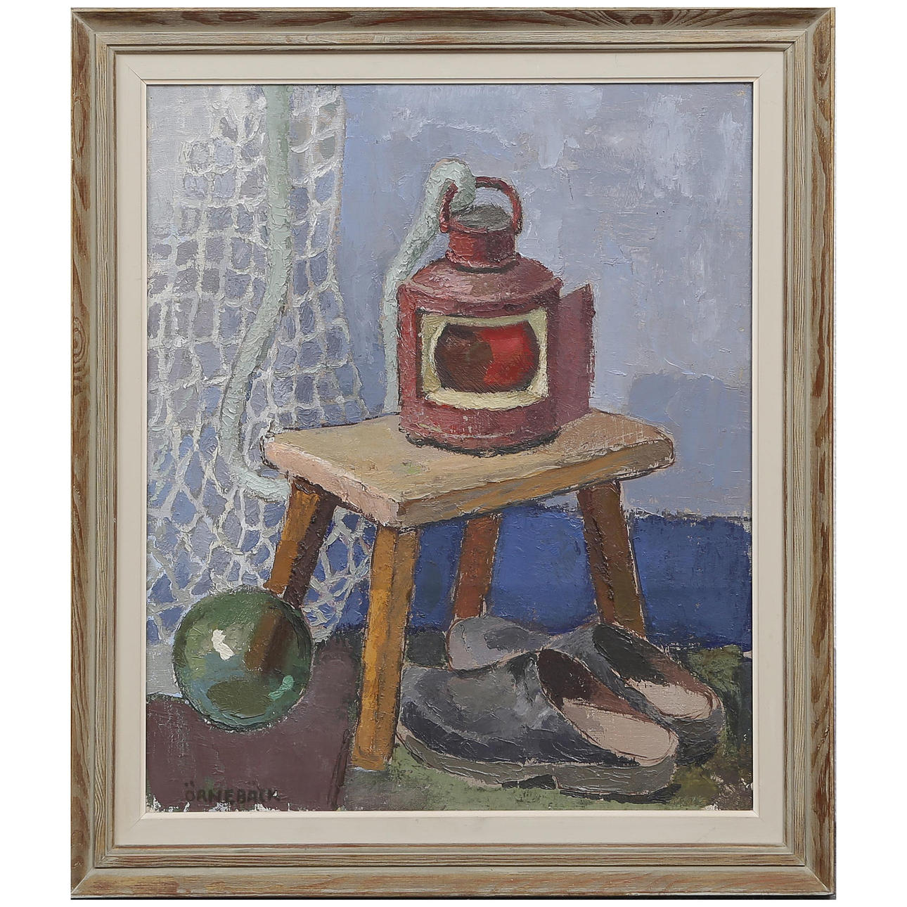 EJEMPLAR DE LENNART. ÓLEO SOBRE LIENZO.