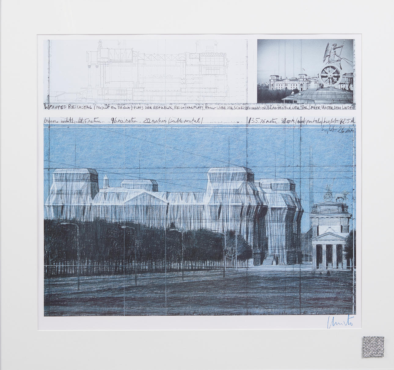 CHRISTO (1935-2020). 'Indpakket Rigsdag III'.