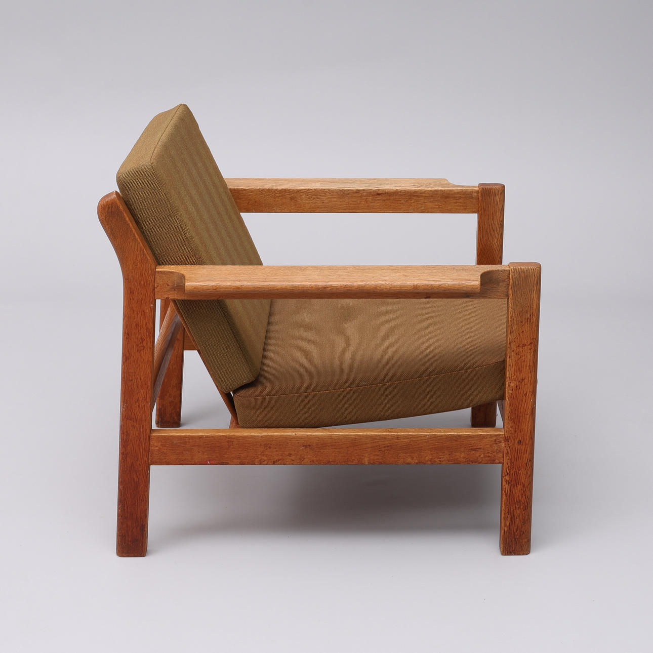 BØRGE MOGENSEN. LÆNESTOL, EG, MODEL 227, FREDERICIA STOLEFABRIK