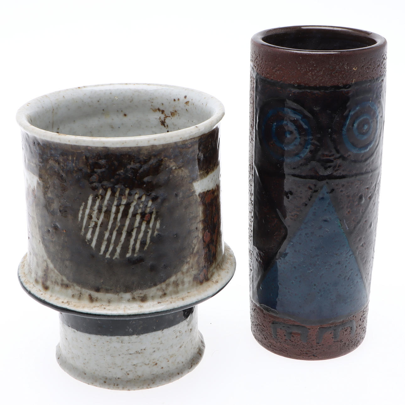 INGER PERSSON. Vases, 2 pcs. A ceramic, Rörstrand, 20th century.