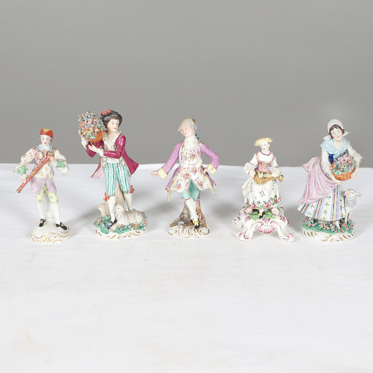 CONTINENTAL PORCELAIN FIGURES INCLUDING SITZENDORF.