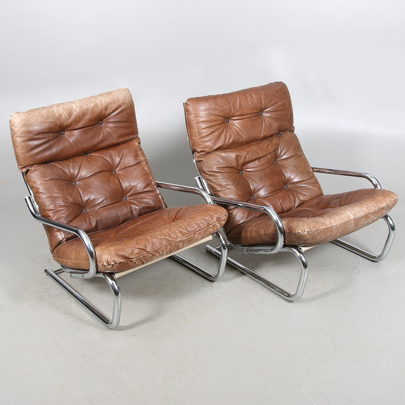 FÅTÖLJER, 2 st, 1970/80-tal.