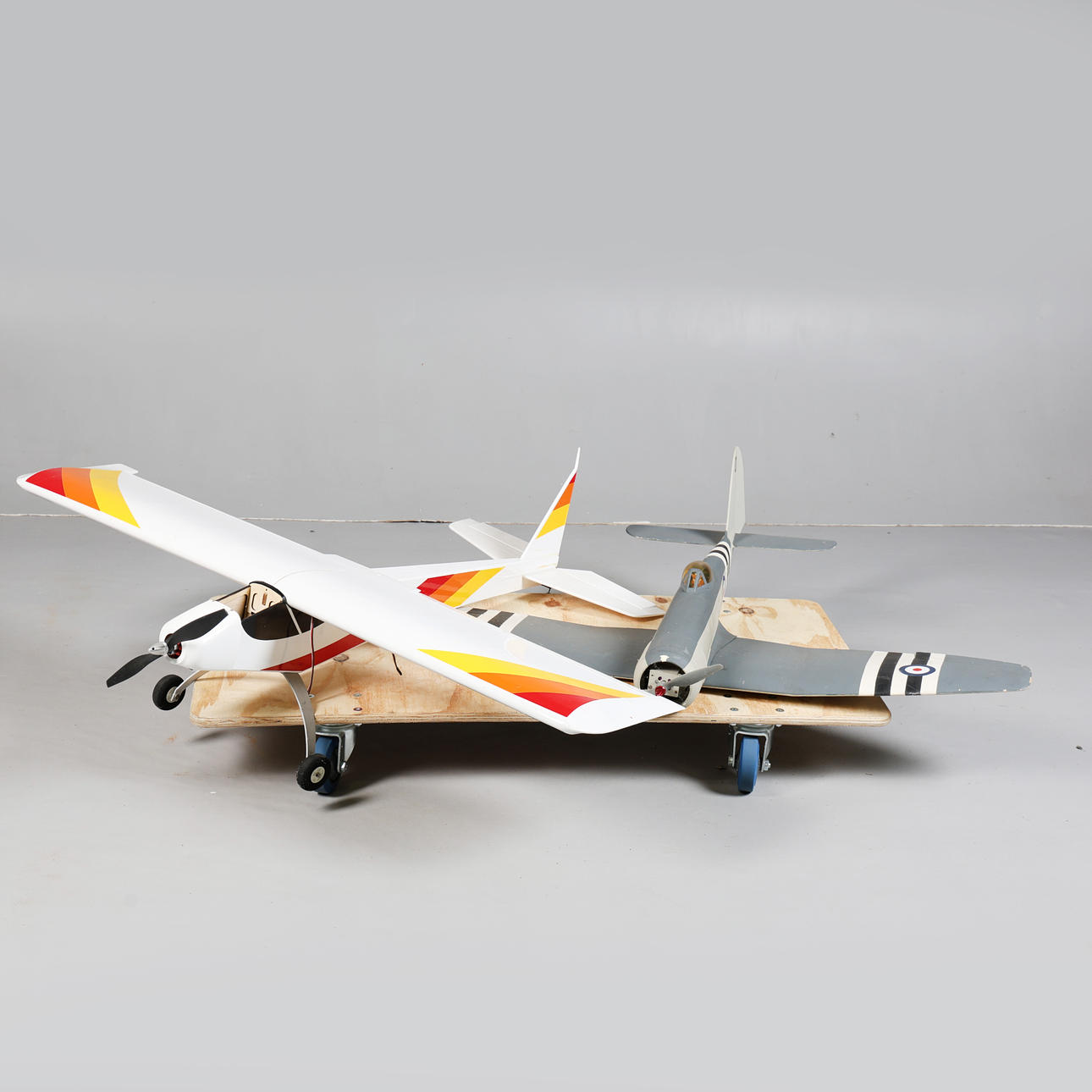 A MODEL HAWKER SEA FURY, TOGETHER WITH ANOTHER (2).