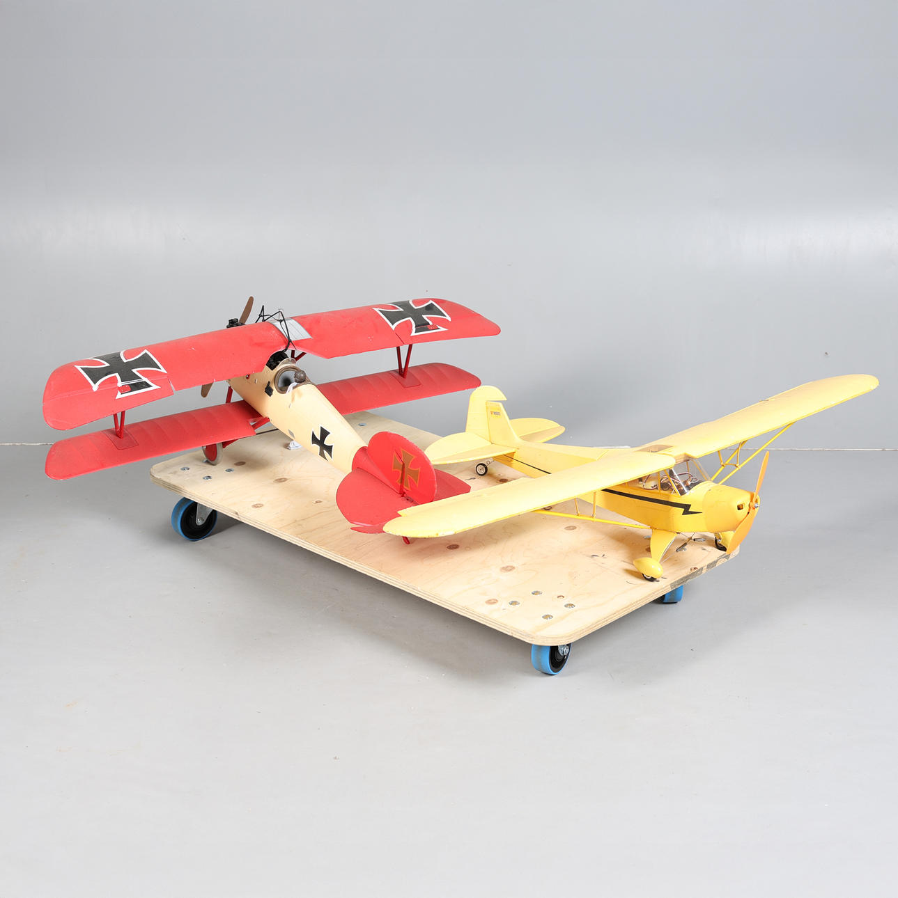 A MODEL PARKZONE ALBATROS D.Va PNP, & TOGETHER WITH ANOTHER.