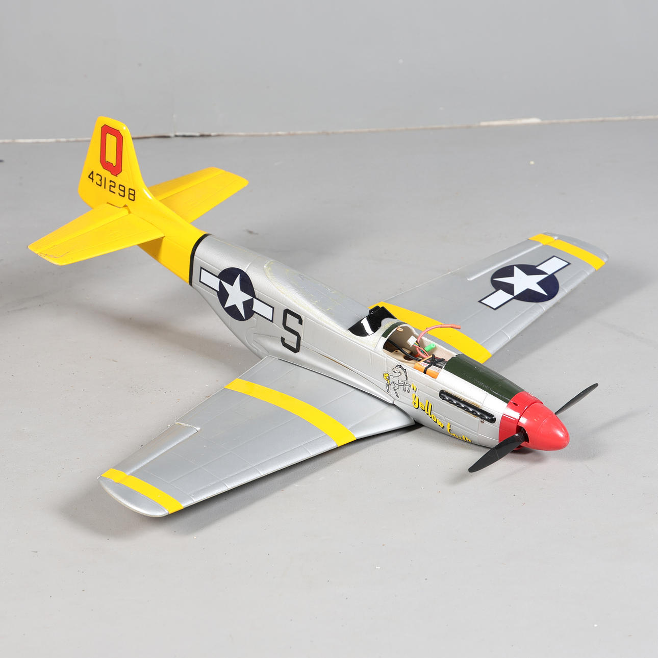 A MODEL P51 MUSTANG REMOTE CONTROL PLANE.