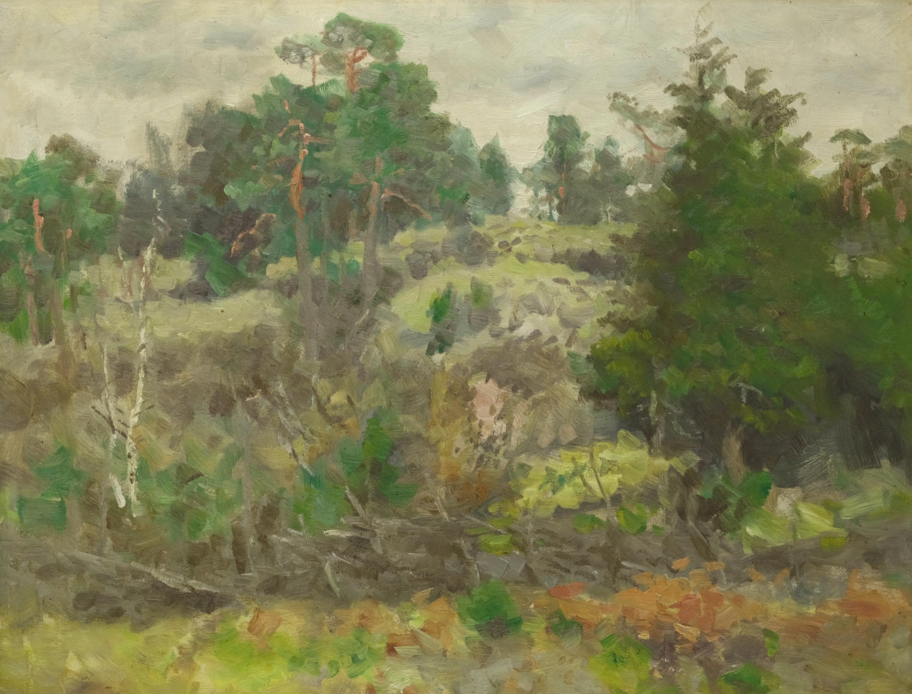 BRUNO LILJEFORS. WALDHÜGEL MIT GARTEN.