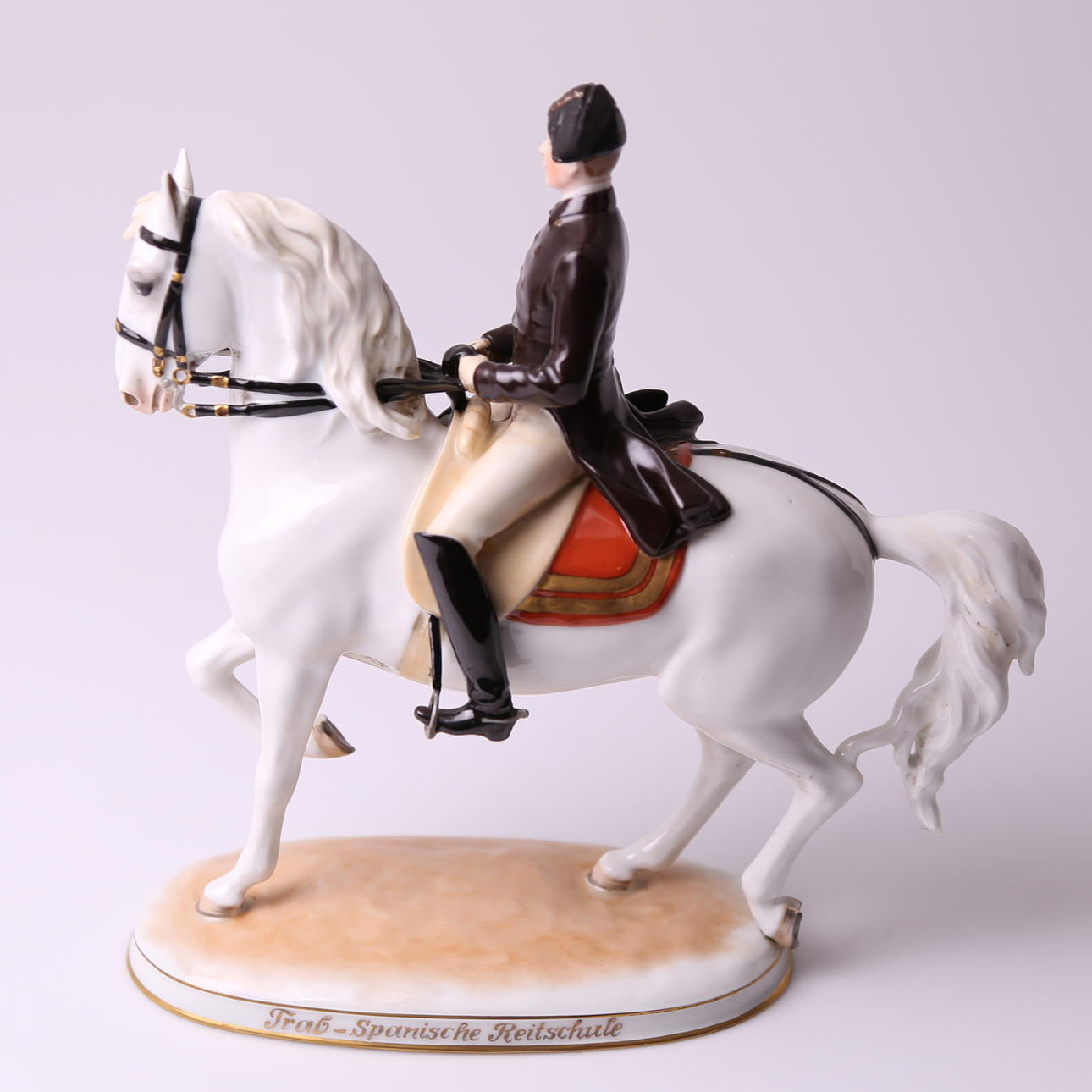 FIGURIN, porslin, "Trab", Spanska Ridskolan - Hofburg Wien - Österrike, 1960/70-tal.