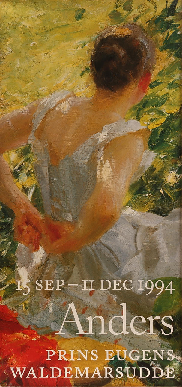 UTSTÄLLNINGSAFFISCH, "Anders, Prins Eugens Waldemarsudde".