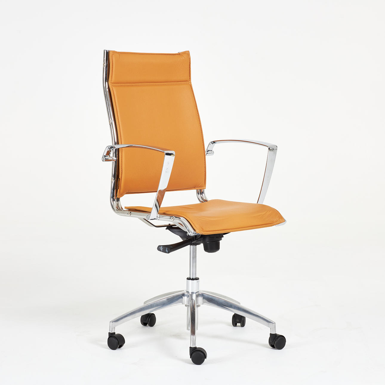 KONTORSTOL, „ORIGAMI“, Leyform, 1900-tal, kunstlæder.