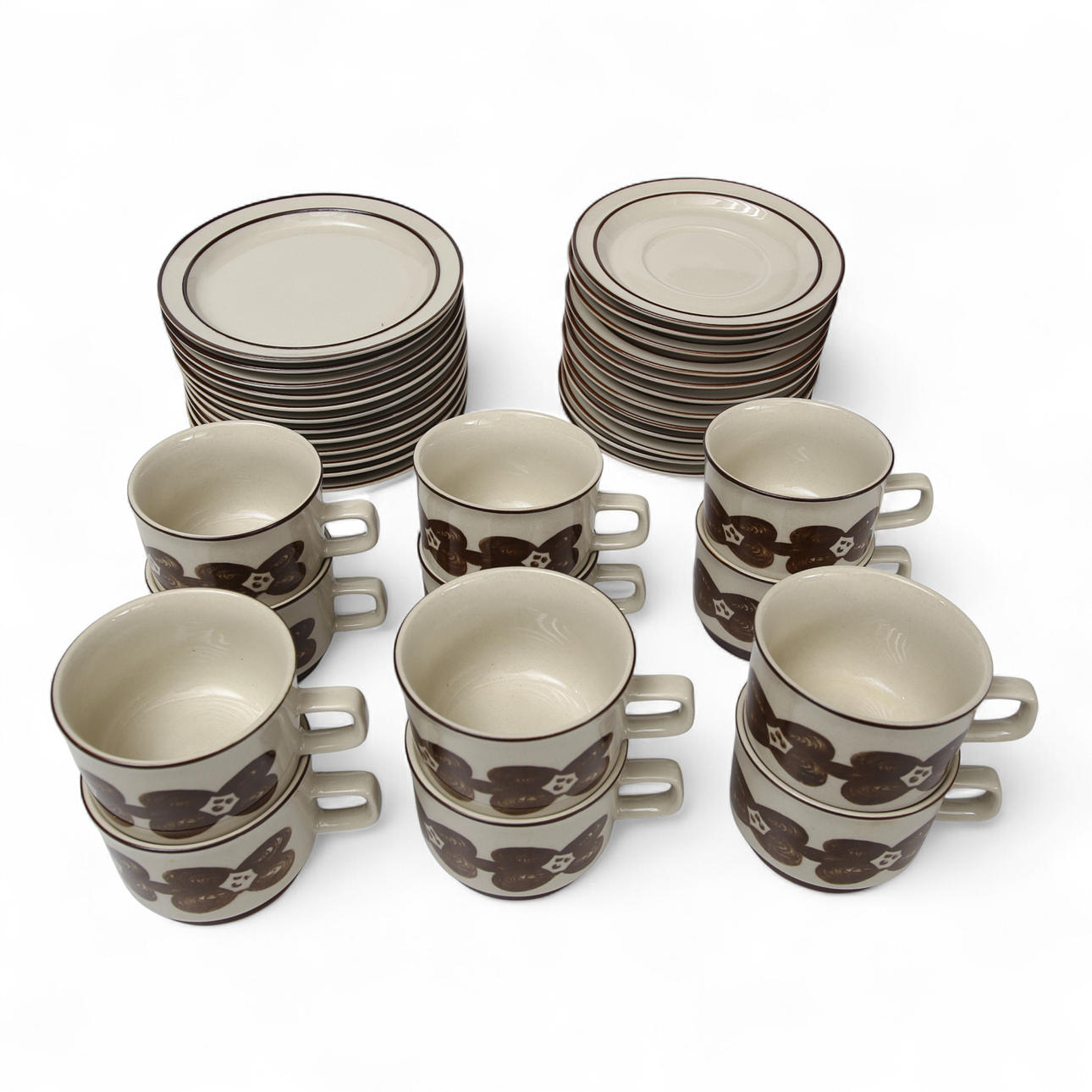 COFFEE SET stoneware, Rainbow stone, “Terra”.