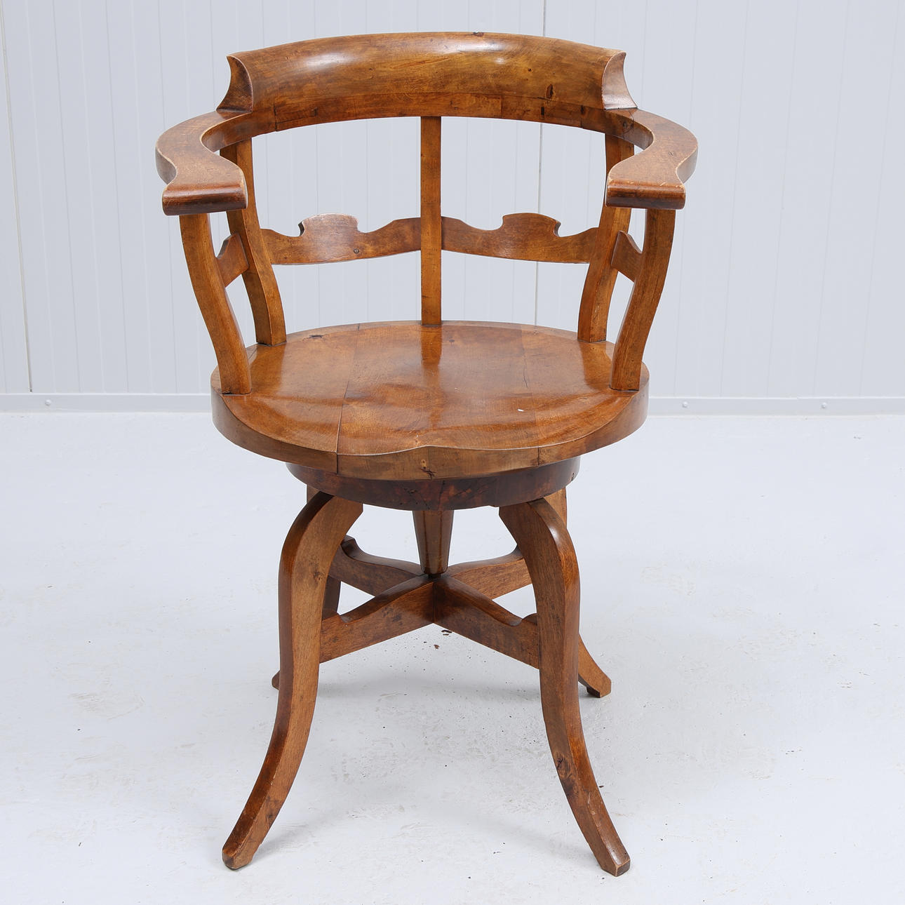 Skrivebordsstol, sent Empire træ, 1800-tallet.