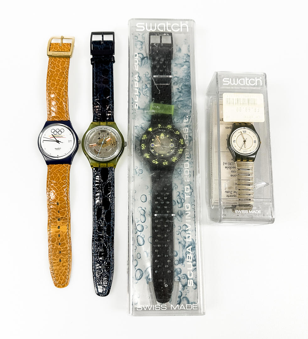 RANNEKELLOT, 4 kpl, Swatch.