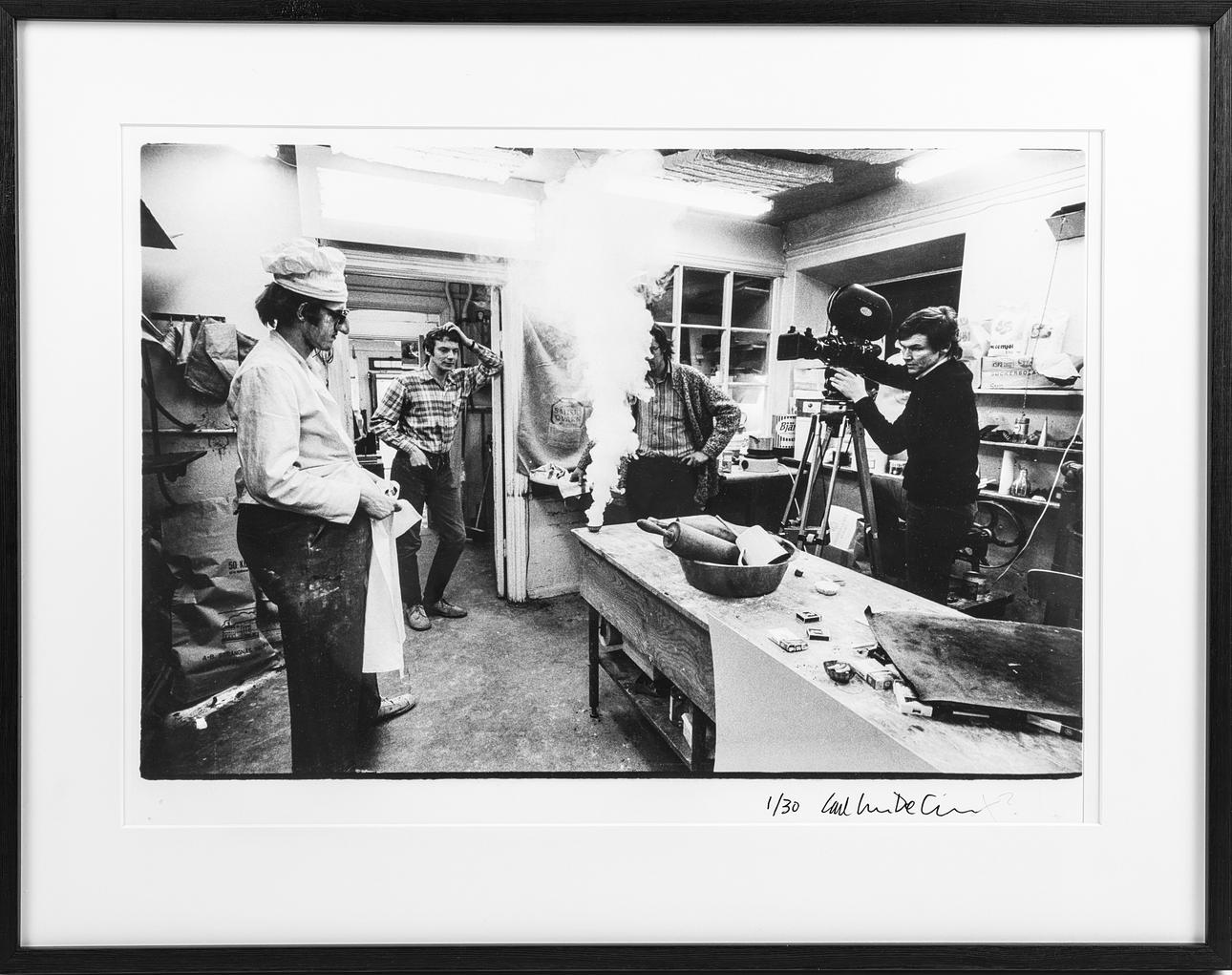 CARL JOHAN  DE GEER. Motif from the Tårtan recording 1972, photograph, signed.