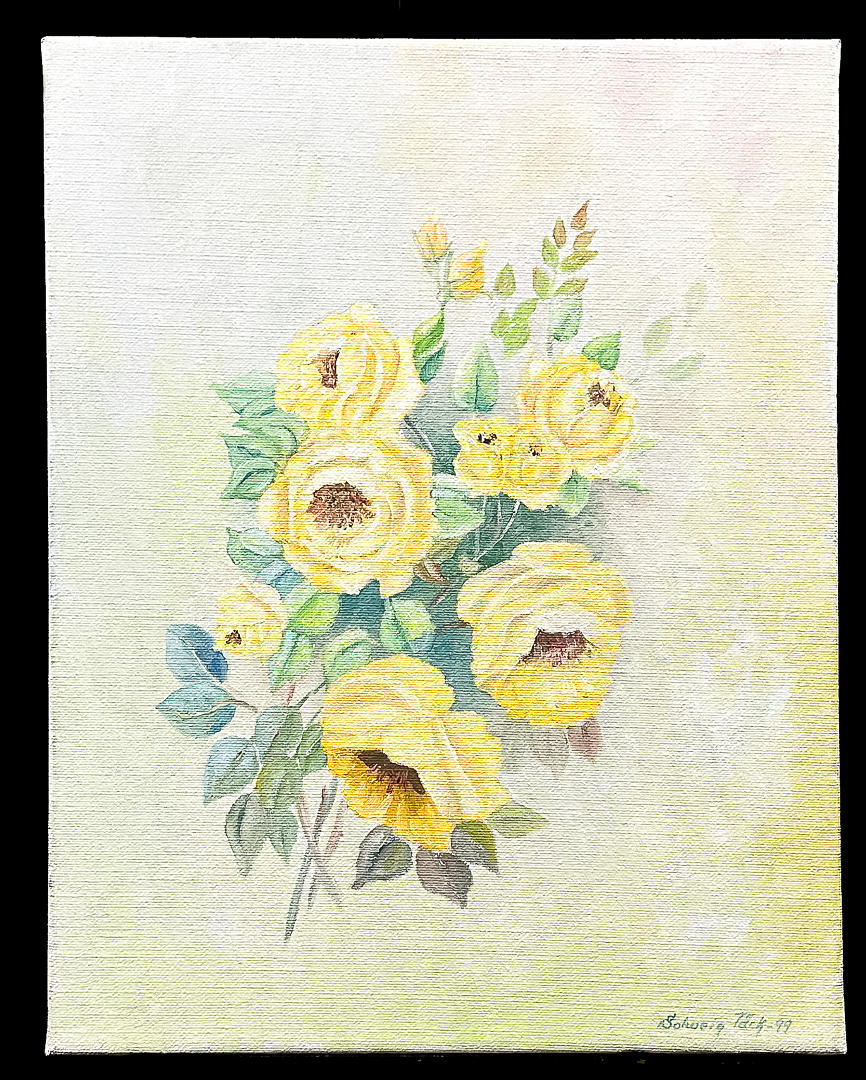 SOLVEIG TÄCK. OIL ON CANVAS, signed, dated-99.