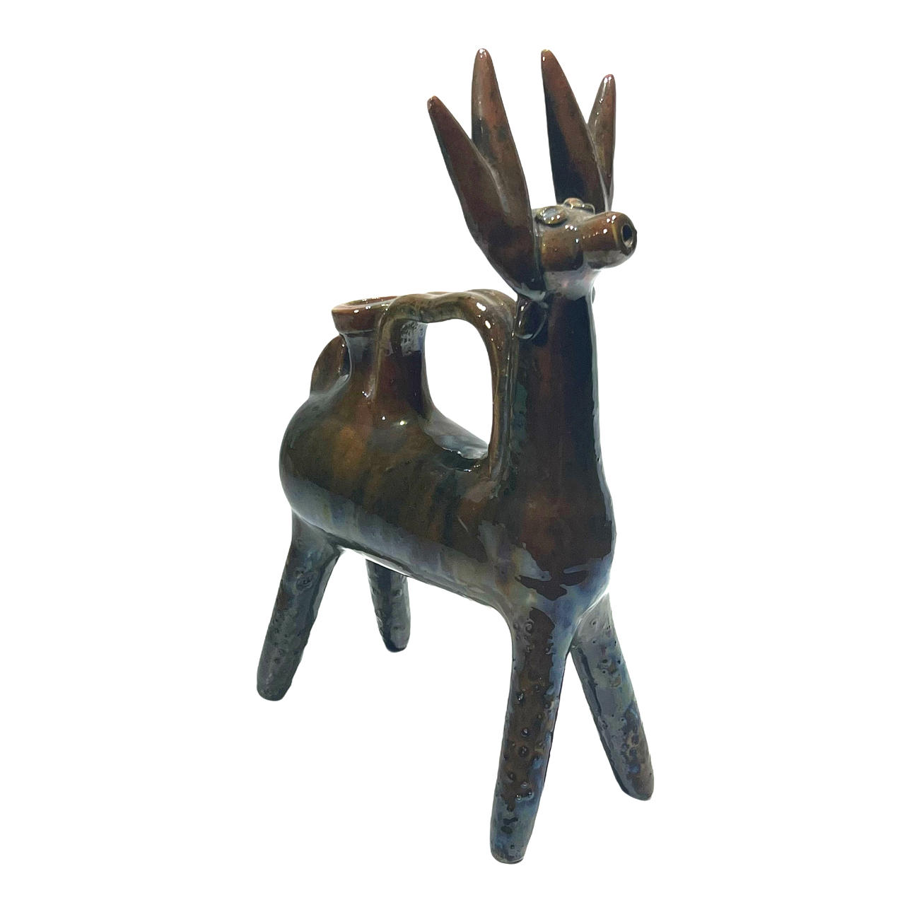 PEDRO MERCEDES. Glazed ceramic bottle.