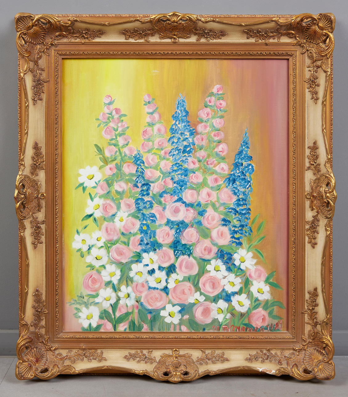 TH. MAMEN. Flower still life.