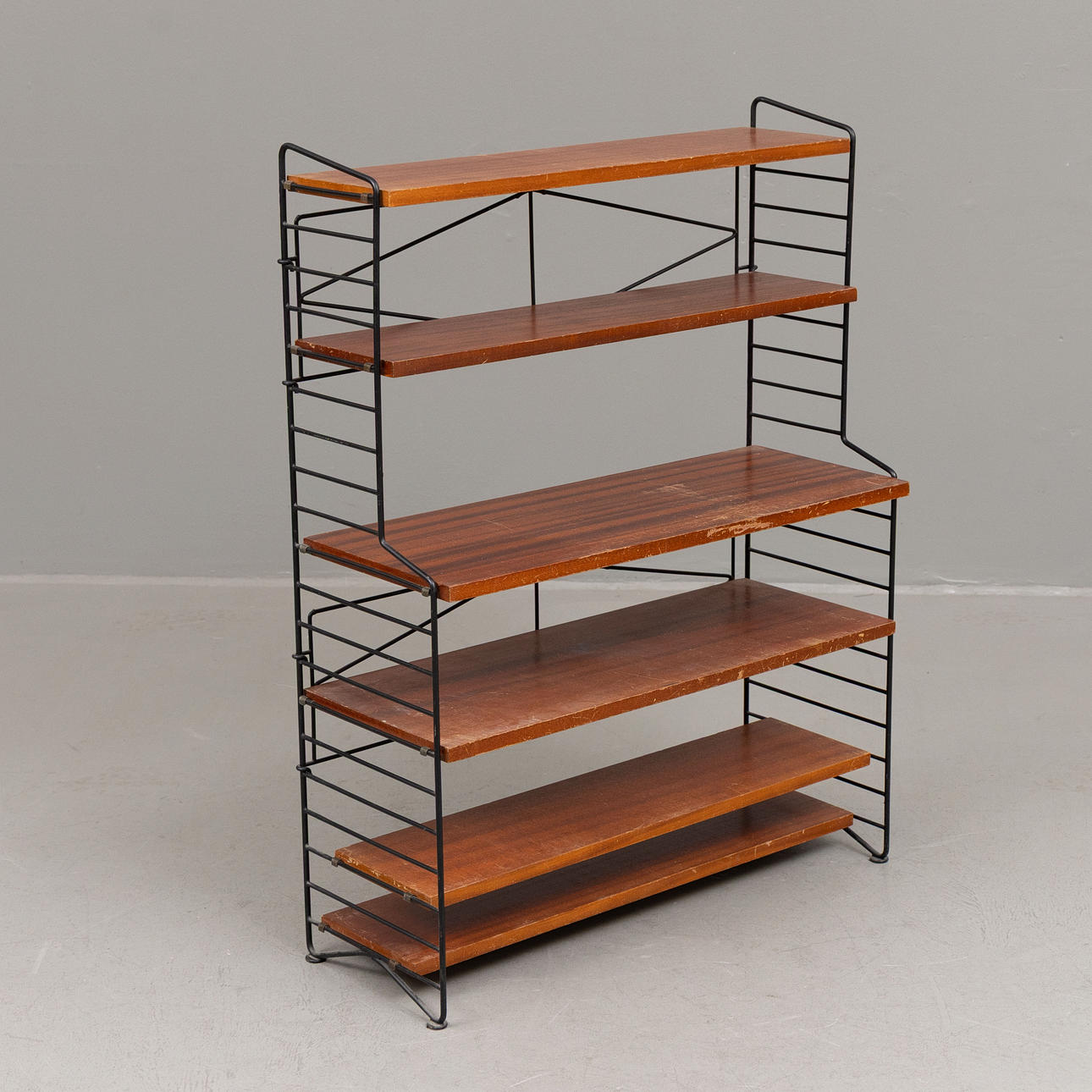 A mid 20th century string shelving system. Furniture - Cupboards ...