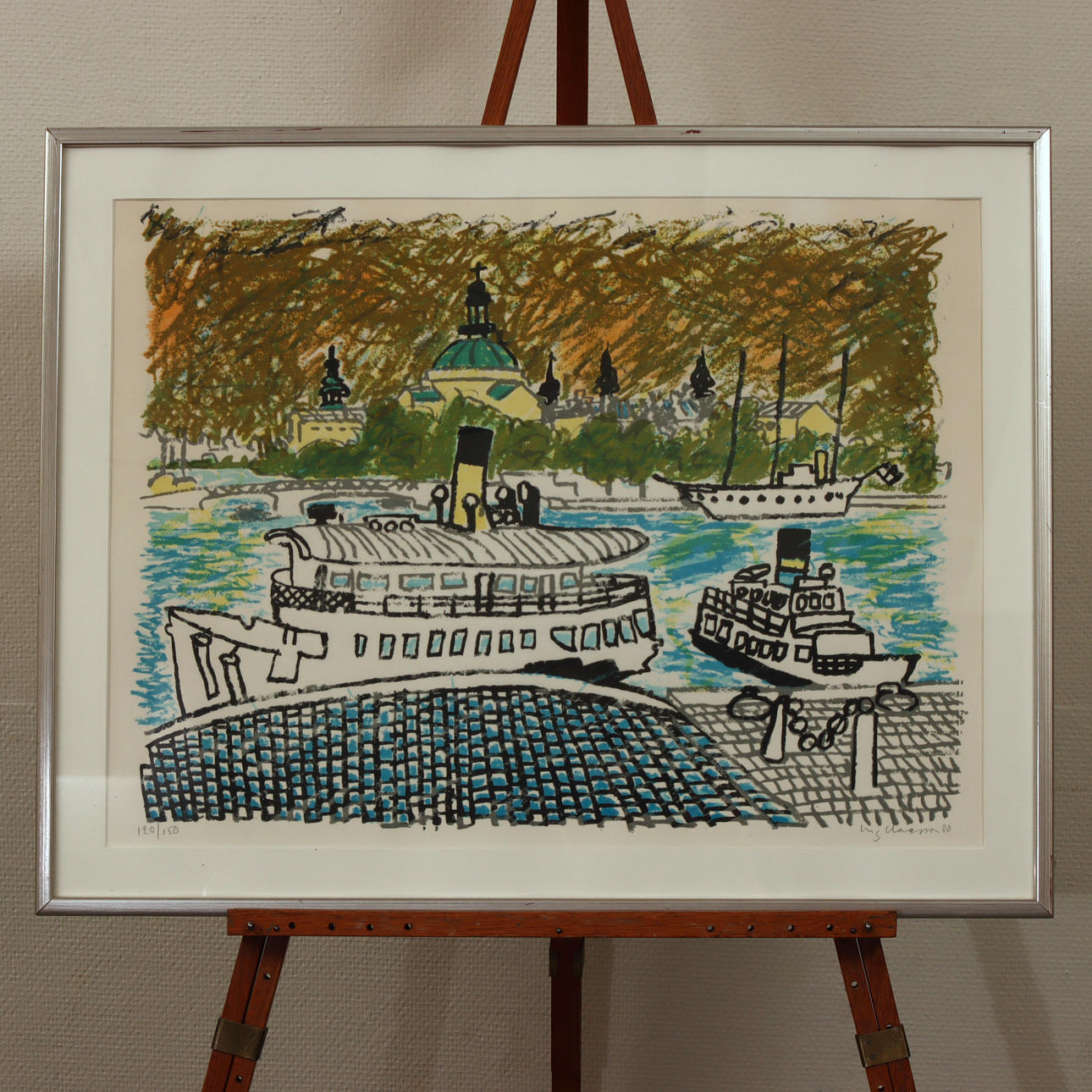 STIG (SLAS) CLAESSON. LITHOGRAPHY 120/150.