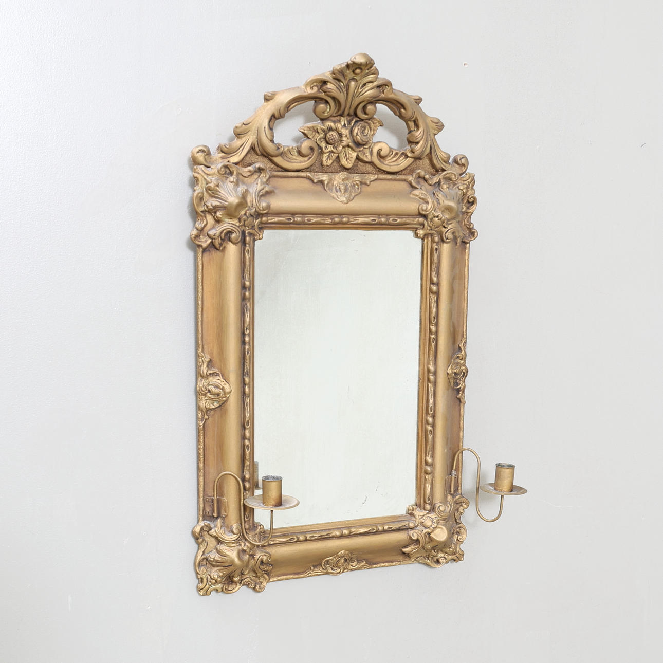 A Neo-Rococo mirror lamp, 19th/20th century.