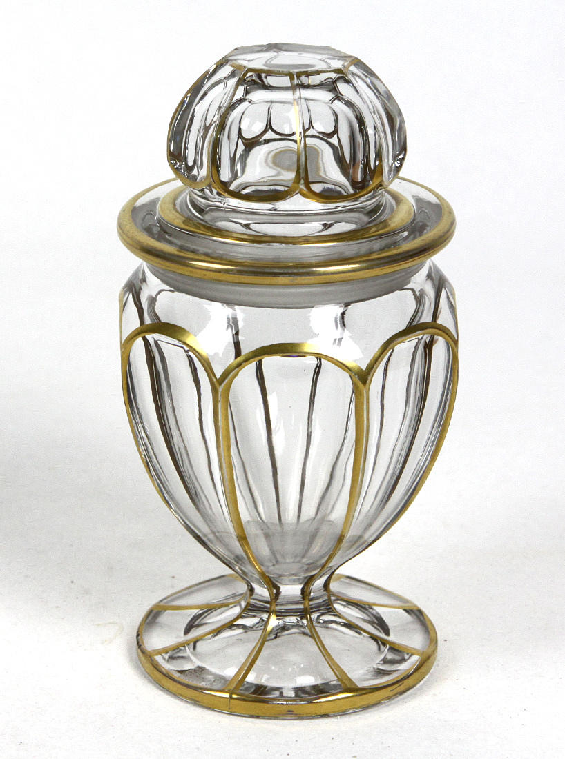 flaska, art deco, kristall, 1930-tal.