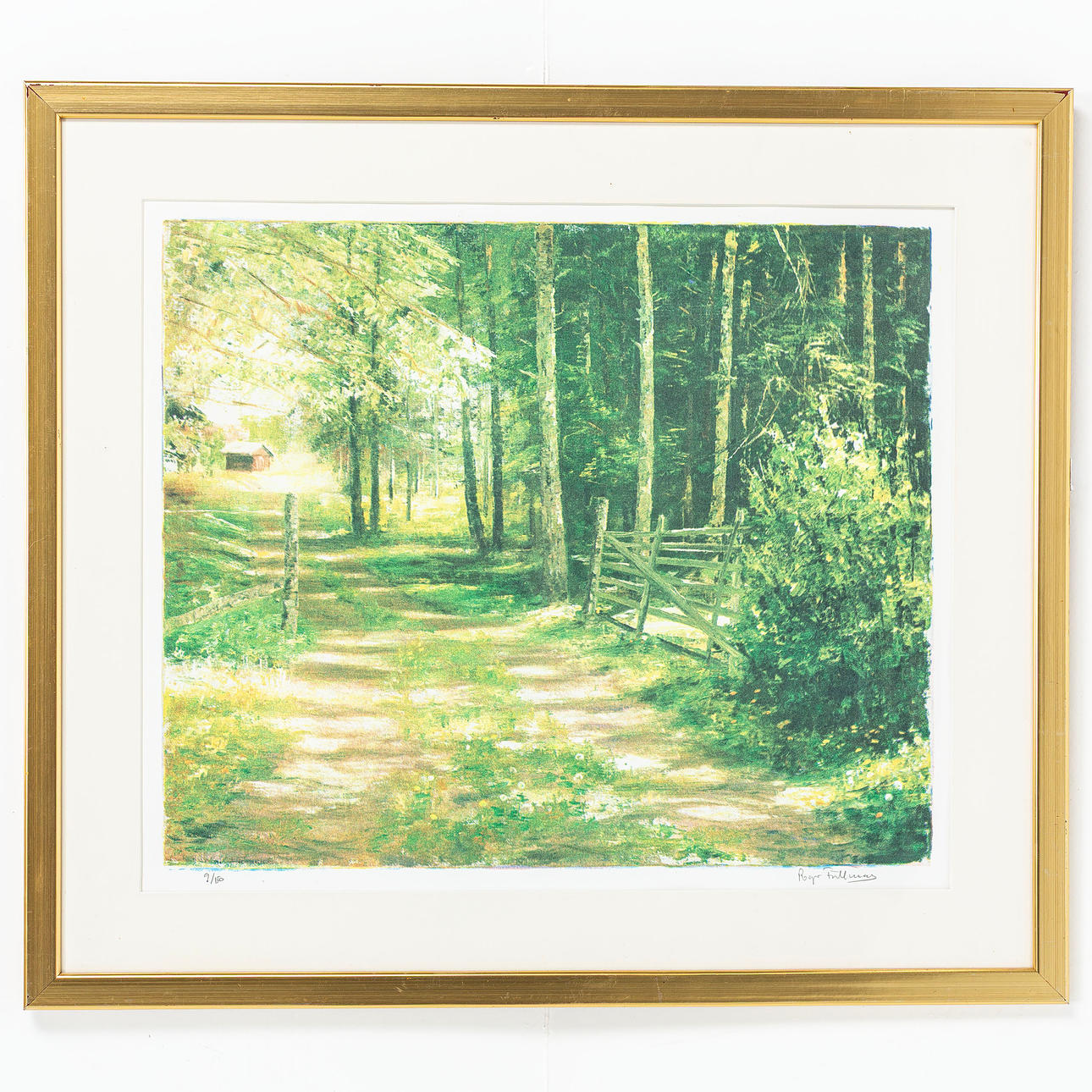 ROGER FÄLLMAN, Farblithografie, signiert und nummeriert 9/150.