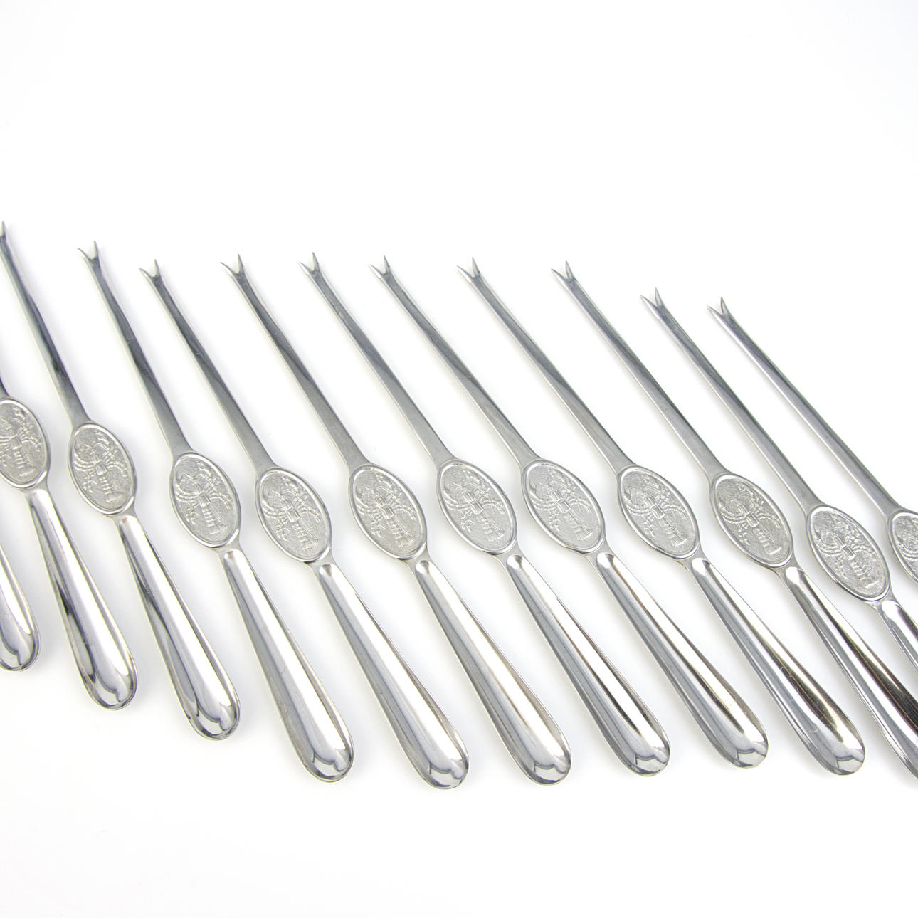 KREBSBESTIK, 12 stk, rustfrit stål, Gense.