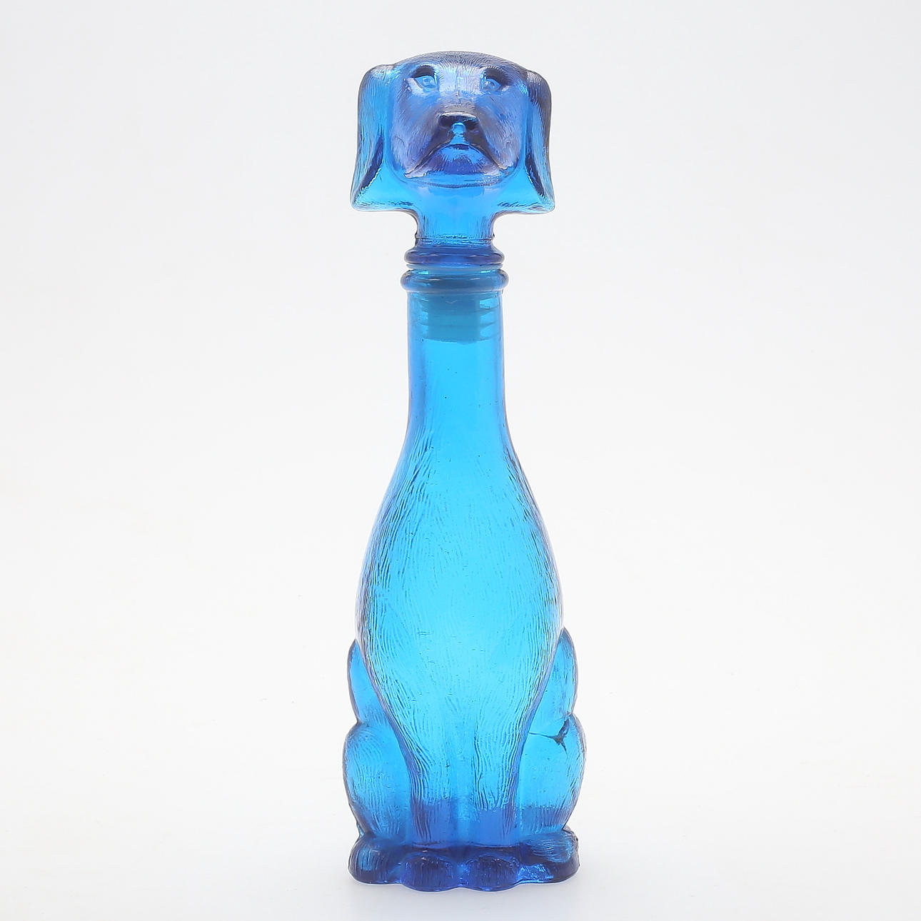 KARAFF, blå glasmassa, 1900-tal.