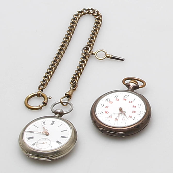 HERRFICKUR, 2 st, silver, 18/1900-tal.