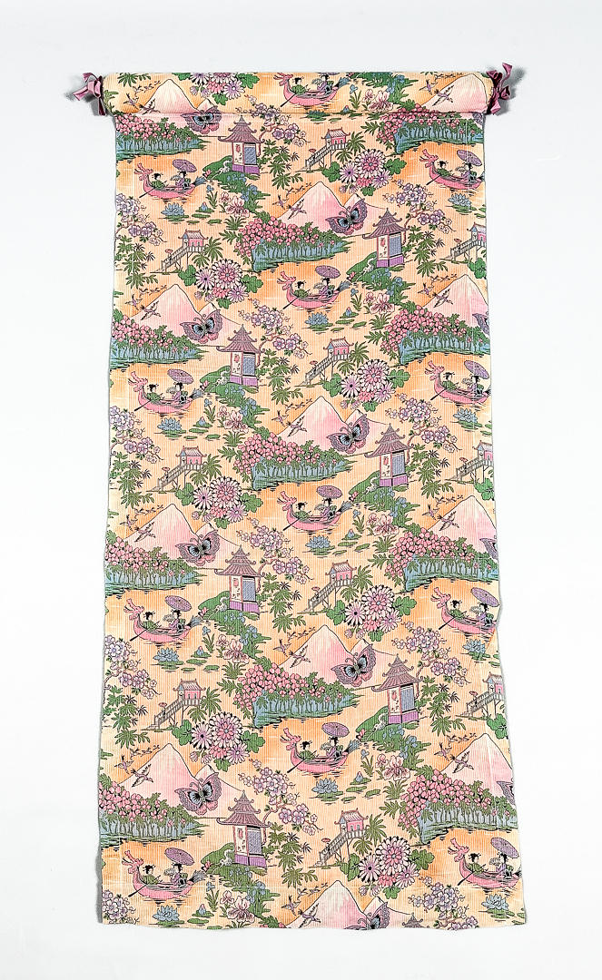 VÄGGBONAD, textil, asiatisk, 1900-tal.