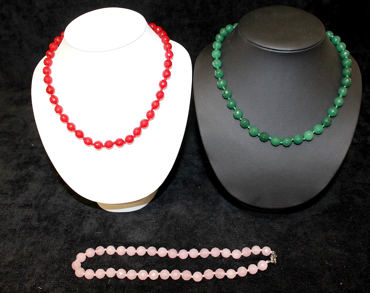 HALSBAND 3 st, blandade utföranden, mineral.