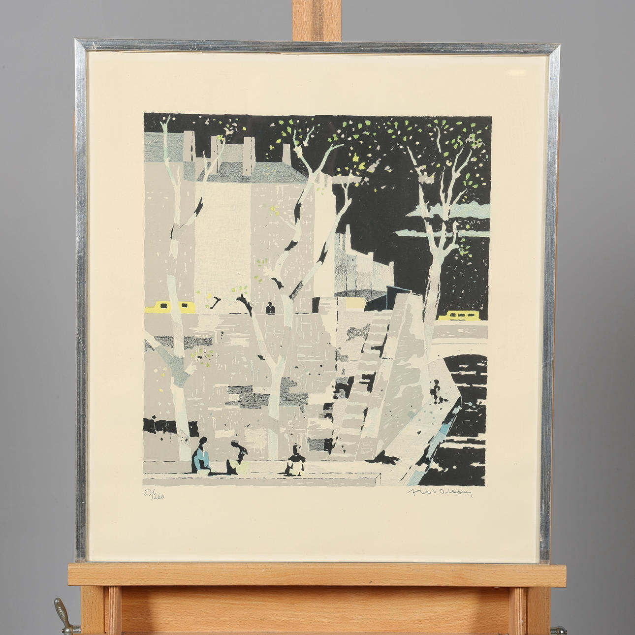 AXEL OLSON. LITHOGRAPH, signed and numbered 23/260.