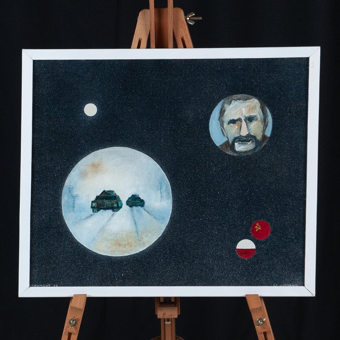 CI JORDAHN. acrylic on canvas, composition.