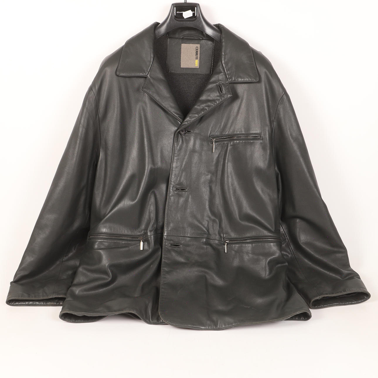 MEN'S JACKET, leather, Cerruti.