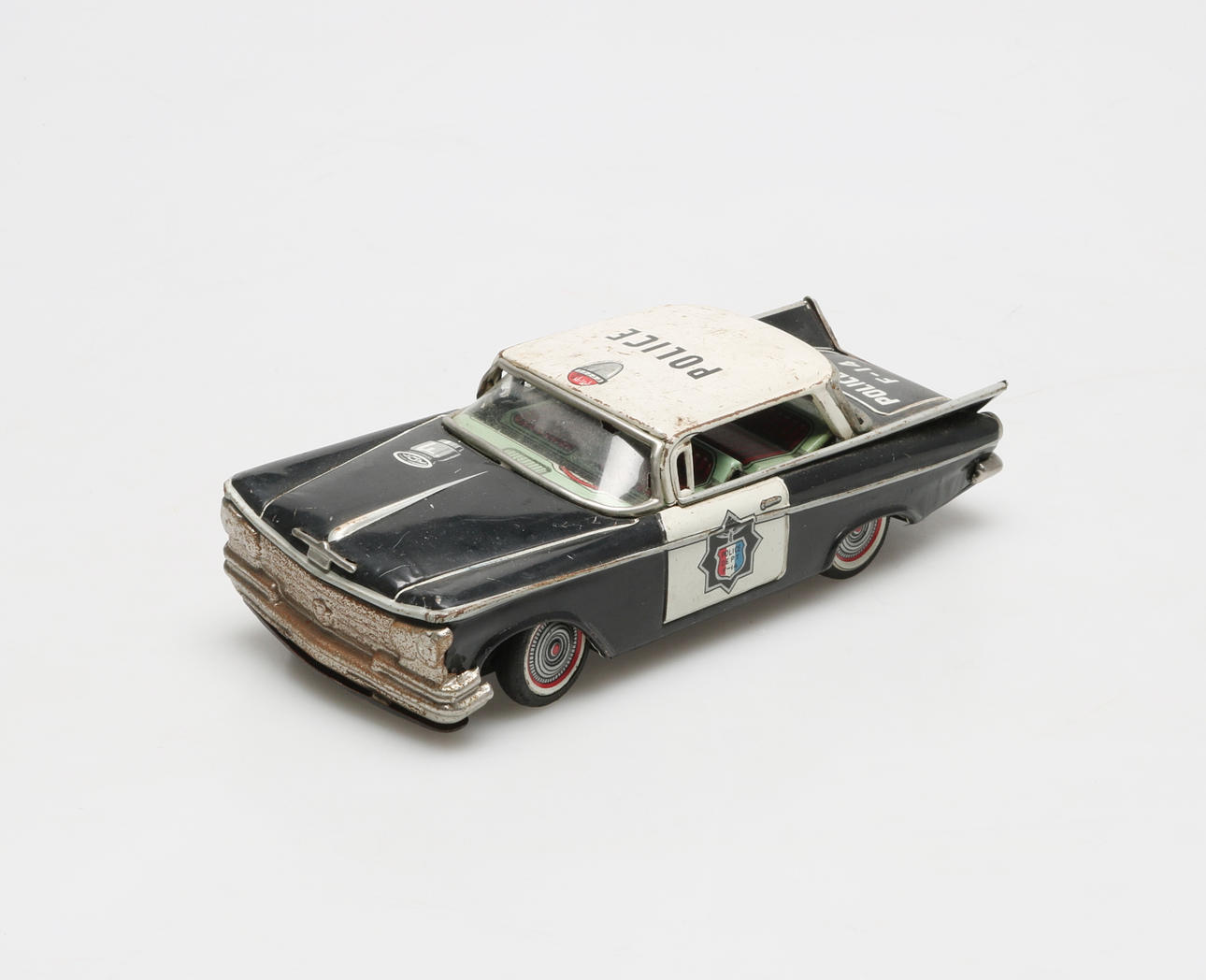 LEKSAKSBIL, plåt, Polisbil, Modern toys trademark, Japan.